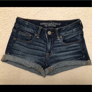 American Eagle super stretch jean shorts